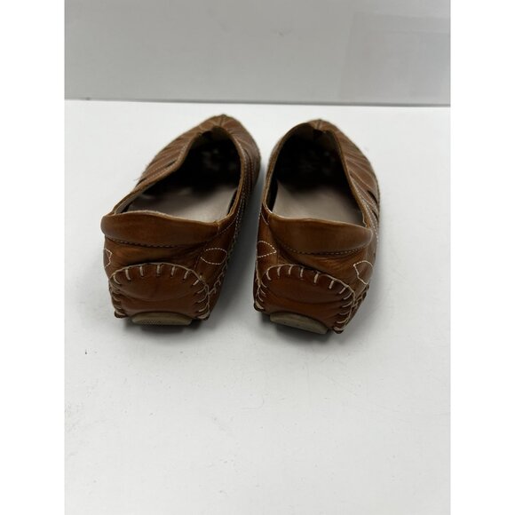 Pikolinos Jerez Brandy Brown Leather Loafers Flats Women 38 Slip on Breathable - Picture 5 of 9